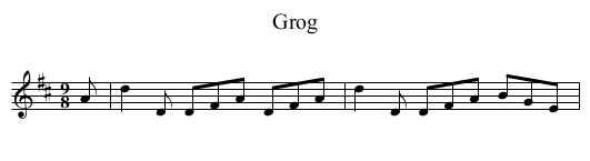 Grog - staff notation