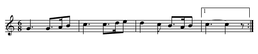 Grote Ronde - staff notation