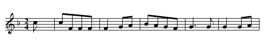 Ground for the floor - Gilbert - staff notation