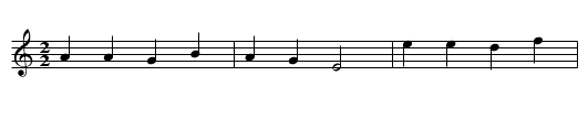 Groundhog - staff notation