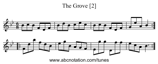 Grove [2], The - staff notation