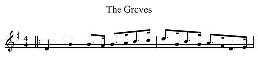 Groves, The  - staff notation