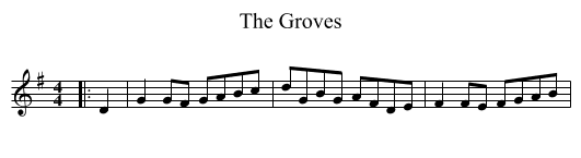 Groves, The  - staff notation