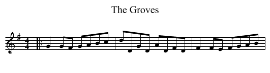 Groves, The  - staff notation