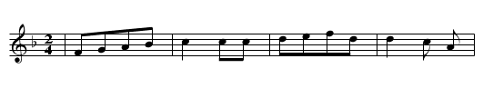 GRUENE PETERSILIE - staff notation