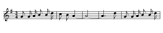 Gu li pa - staff notation