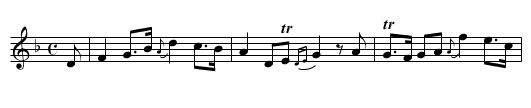 Gu mo slan a chi mi mo challin dileas doun - staff notation