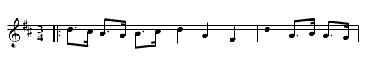 Gubbstöt - staff notation