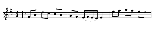 Gubbstöt - staff notation