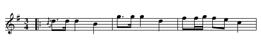 Gubbstöt - staff notation