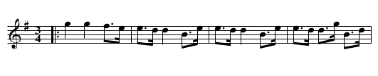Gubbstöt - staff notation