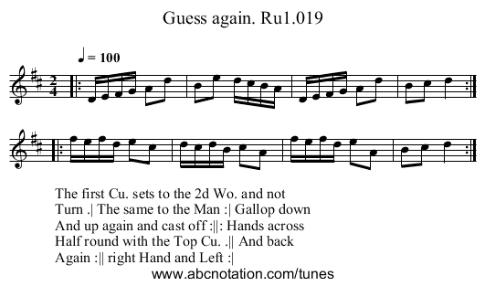 Guess again. Ru1.019 - staff notation