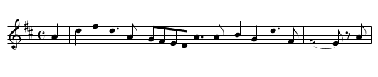 Guid New Year, A - staff notation