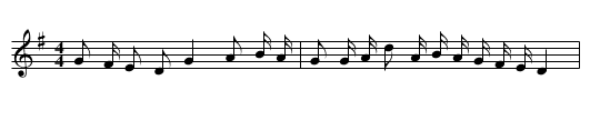 Guijie shao shu - staff notation