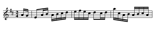Guilderoy Reel - staff notation