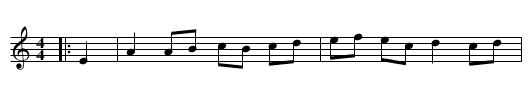 Guilderoy's Reel - staff notation