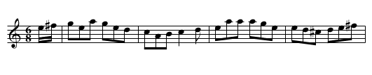 Guiry's Favourite - staff notation
