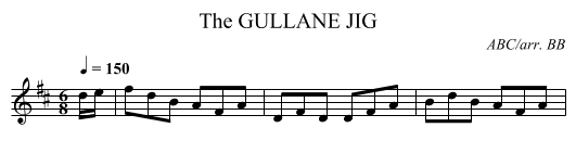 GULLANE JIG, The - staff notation