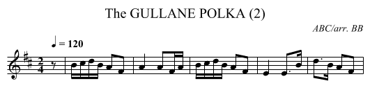 GULLANE POLKA (2), The - staff notation