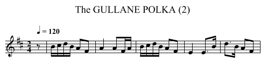 GULLANE POLKA (2), The - staff notation