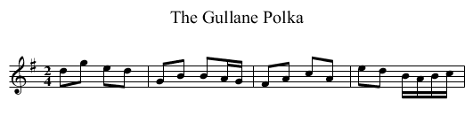 Gullane Polka, The - staff notation