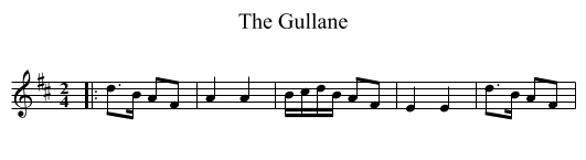 Gullane, The  - staff notation