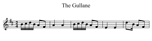 Gullane, The  - staff notation