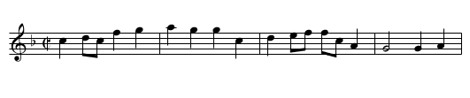 Gun Fleet [1], The - staff notation