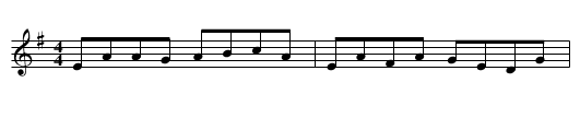 Guns of the Magnificent Seven - staff notation