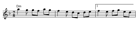 Gusta mi Magla Padnala - staff notation
