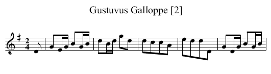 Gustuvus Galloppe [2] - staff notation
