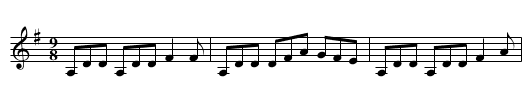 Gusty’s Frolick - staff notation