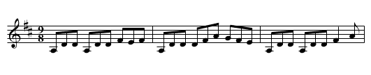 Gusty’s Frolick - staff notation