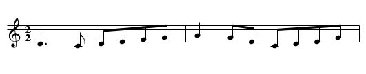 Gweebarra Bridge Reel - staff notation