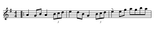 Gweebarra Bridge - staff notation
