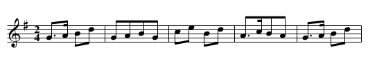 Gwreiddyn y pren ffawydd - staff notation