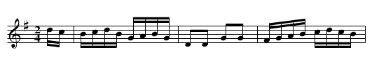 Gypsy Hornpipe [1] - staff notation