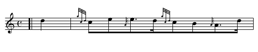 Gypsy Laddie    - staff notation