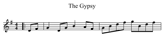Gypsy, The  - staff notation