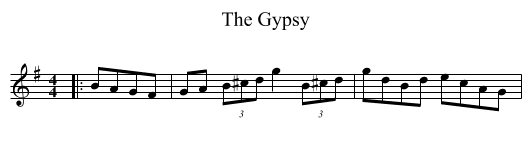 Gypsy, The  - staff notation