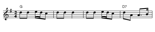 Gyvataras - staff notation