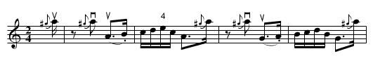 H -- ' on the Wabash -- Jig - staff notation