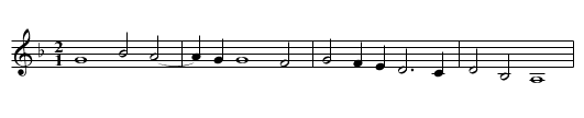 Ha que ville I - staff notation
