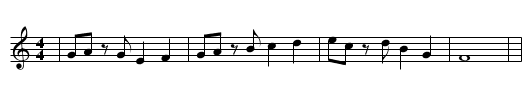 Habanera de la Magdalena (Llanes) - staff notation