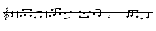 Habanera - staff notation