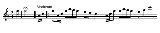 Hack' un Spitz - staff notation
