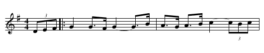 Hackett's Schottiche - staff notation