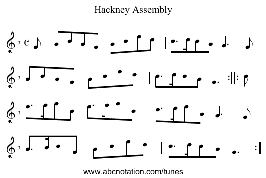Hackney Assembly - staff notation