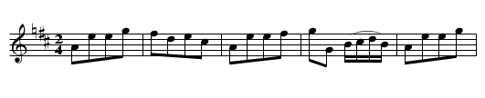 Had the Lass till I win at her - staff notation