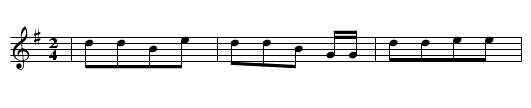 HAENSCHEN KRIECHE DURCH DAS LOCH - staff notation